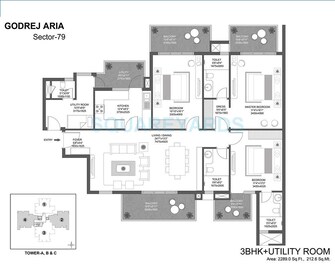 3 BHK Apartment For Resale in Godrej Aria Sector 79 Gurgaon  8046840