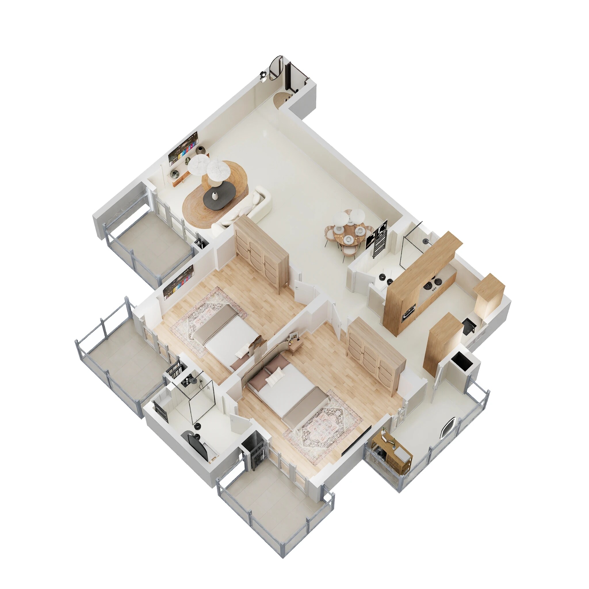 2 BHK 1650 Sq. Ft. Apartment