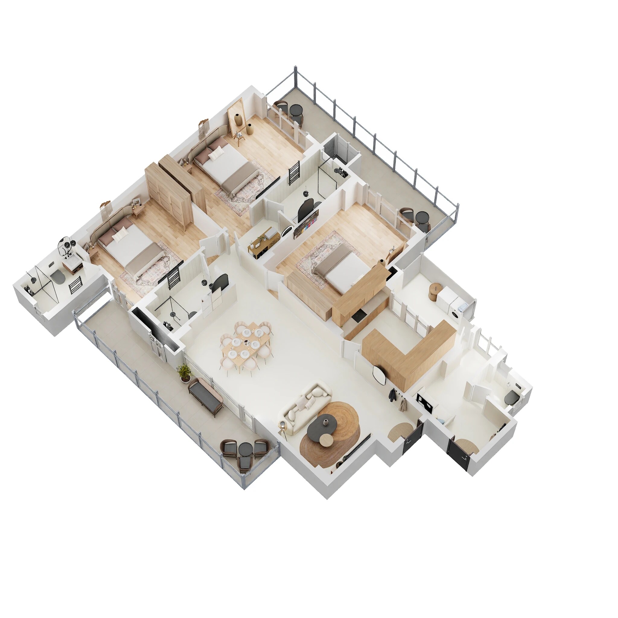 3 BHK 2370 Sq. Ft. Apartment