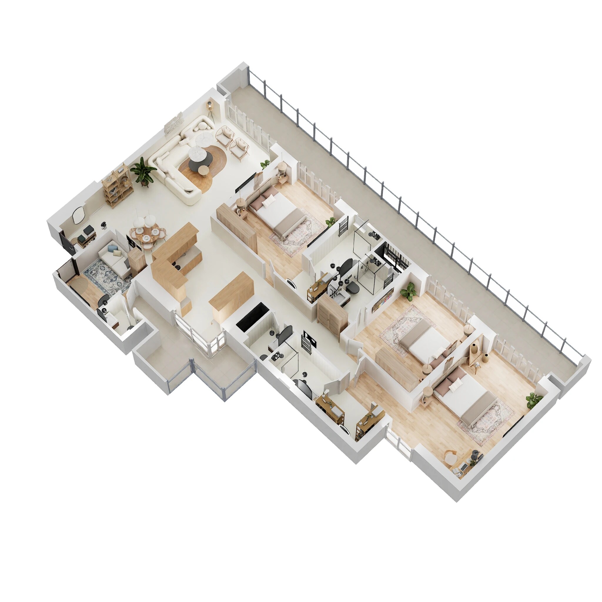 3 BHK 2970 Sq. Ft. Apartment