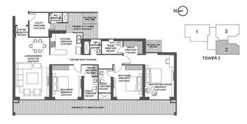  3 BHK Apartment at Godrej Astra, Sector 54 – for Sale