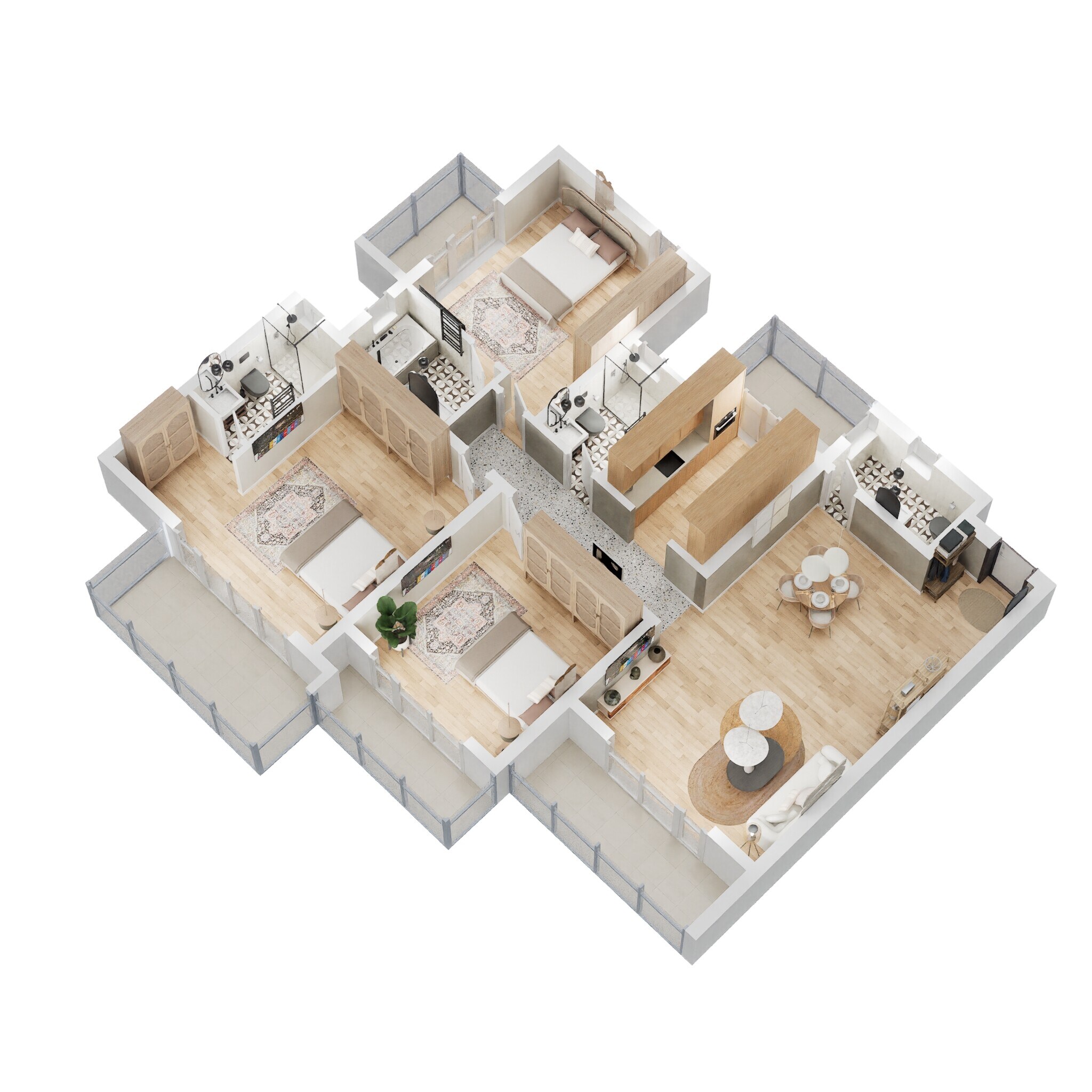 3 BHK 1497 Sq. Ft. Apartment