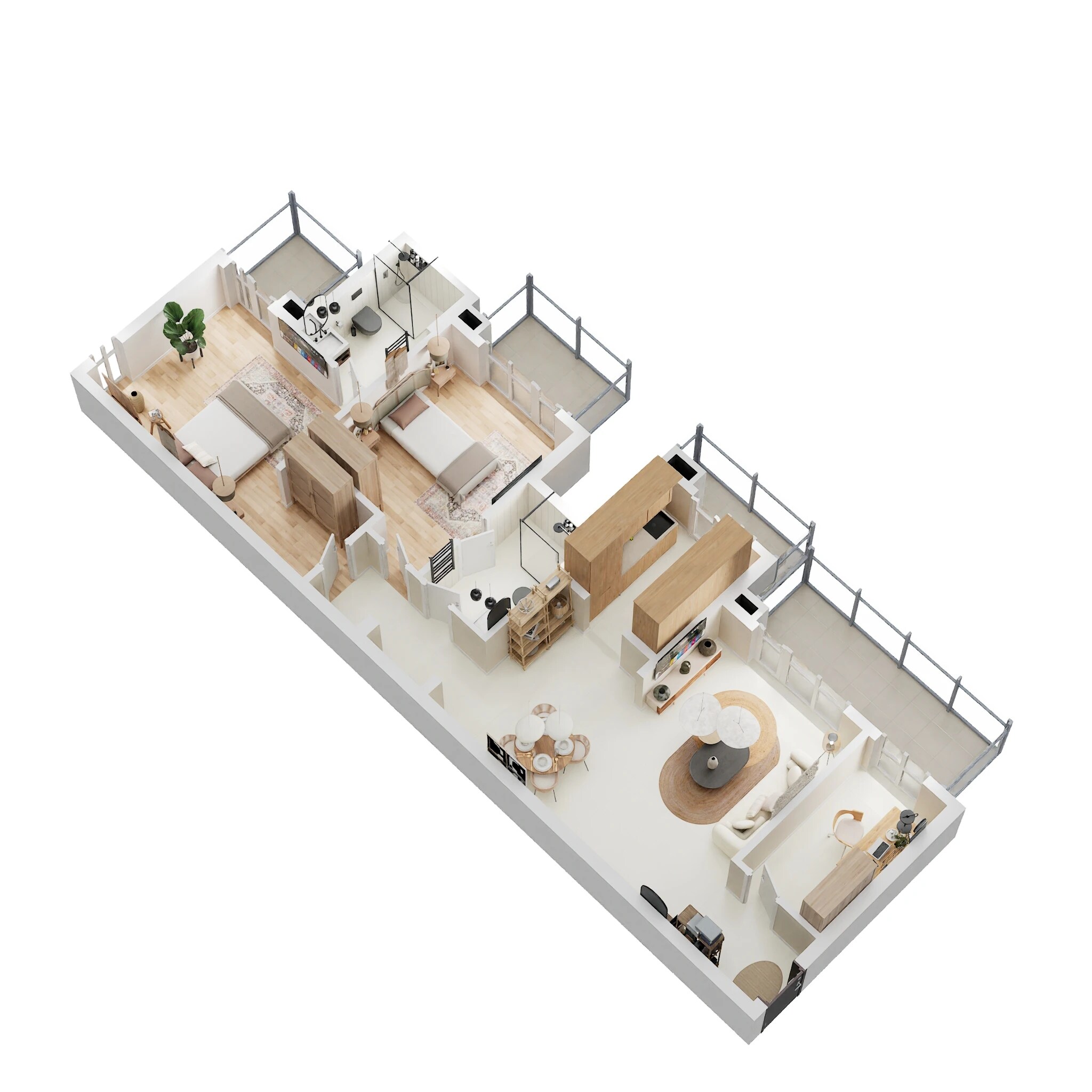 2 BHK 1490 Sq. Ft. Apartment