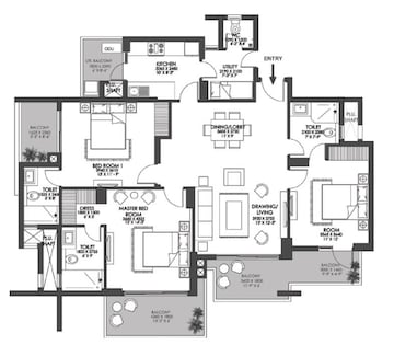  3 BHK Apartment at Godrej Meridien, Sector 106 – for Sale