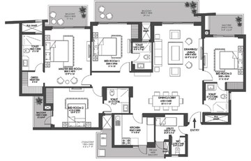  4 BHK Apartment at Godrej Meridien, Sector 106 – for Sale