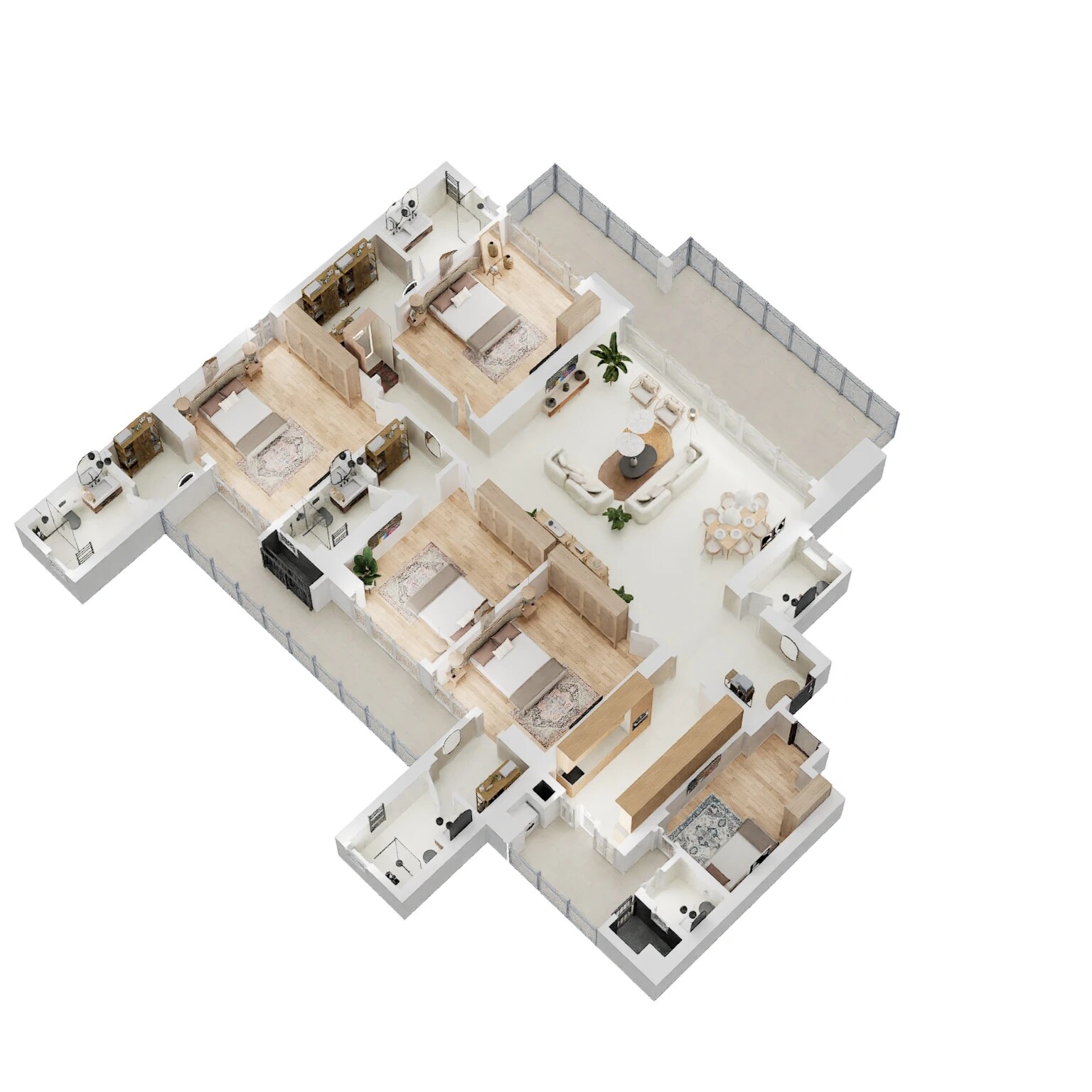 4 BHK 3929 Sq. Ft. Apartment