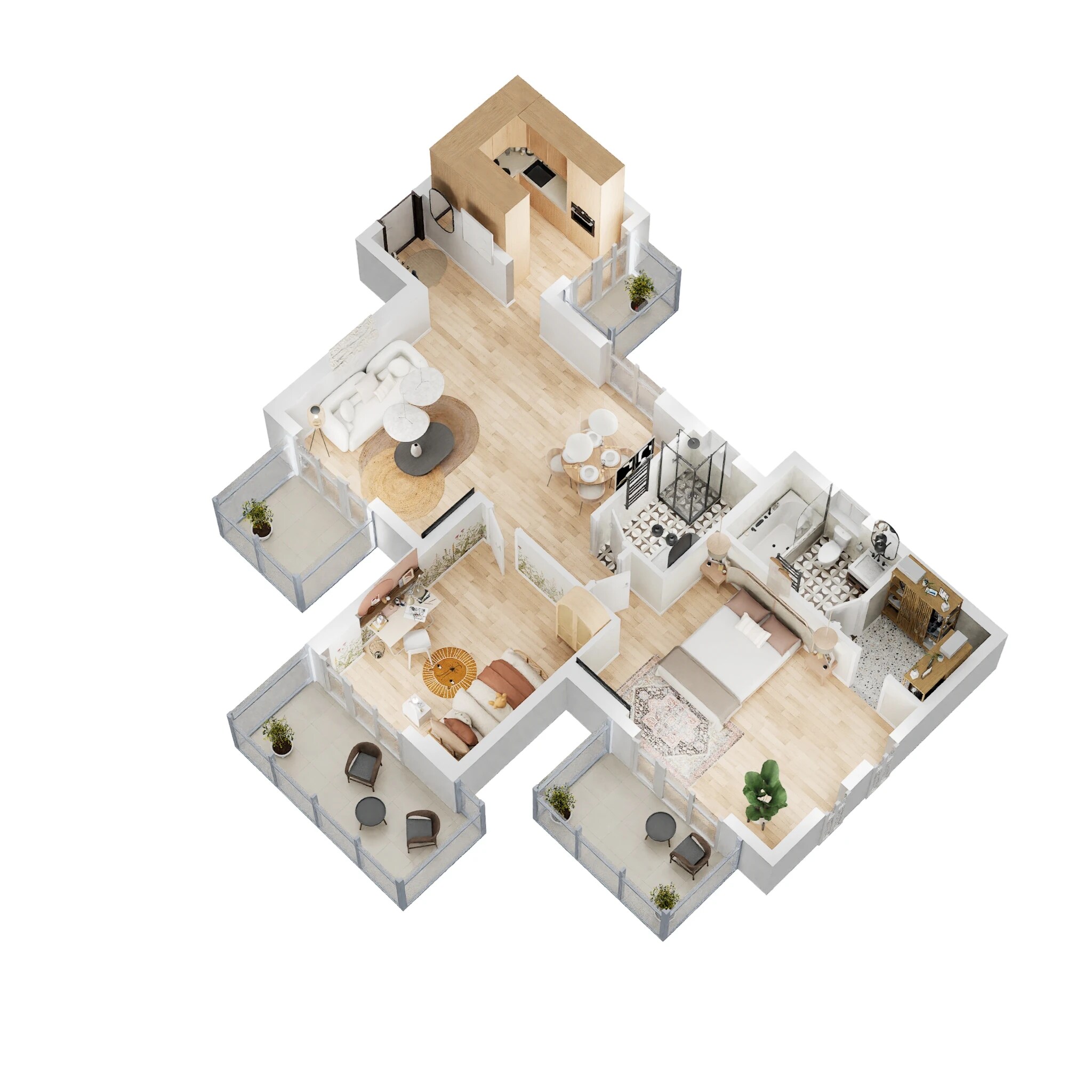 2 BHK 1310 Sq. Ft. Apartment