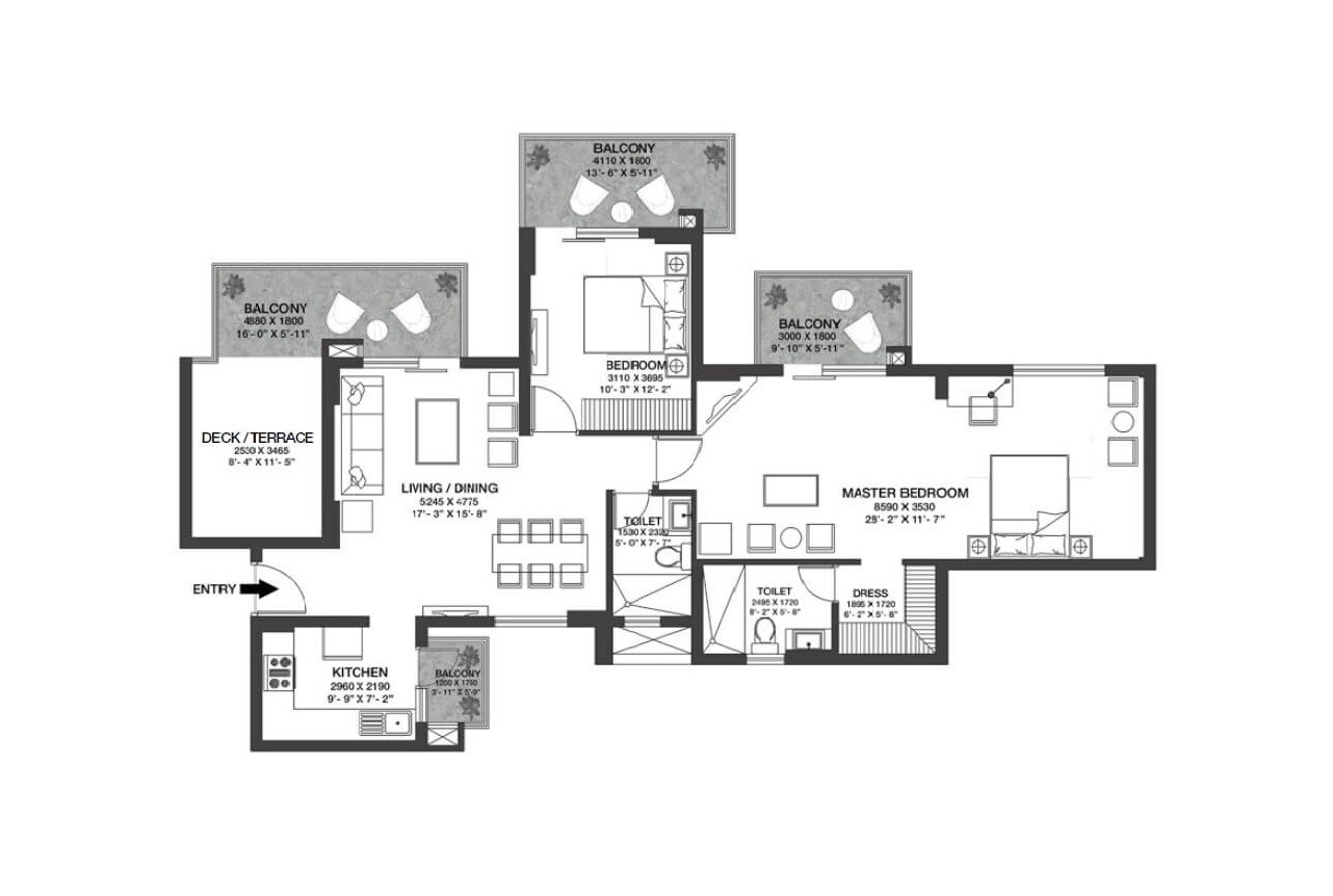 Other, godrej-nature-plus 2 Bedroom 1528 Sq.Ft. Apartment In Sohna Sector 33 Gurgaon 9046627