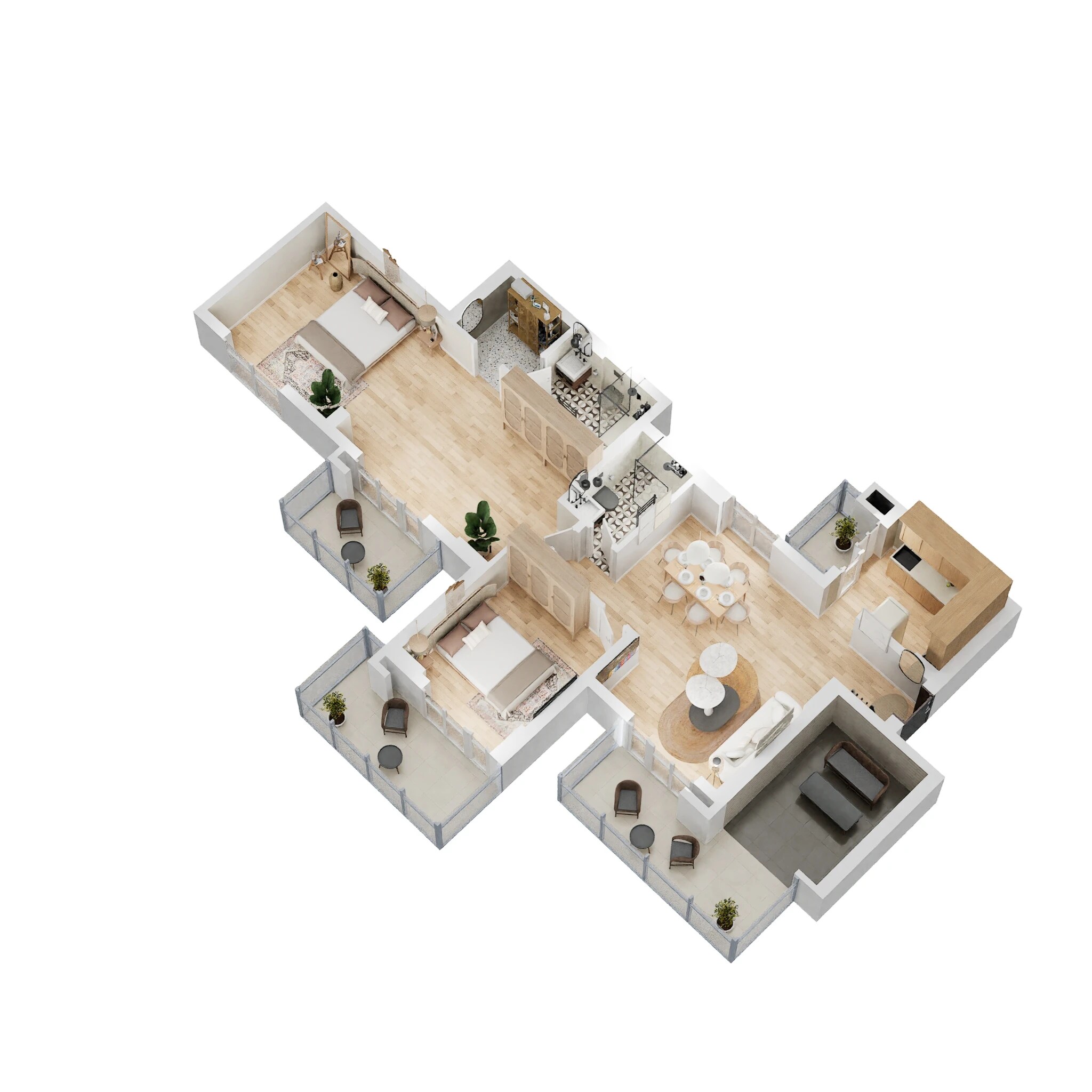 2 BHK 1528 Sq. Ft. Apartment