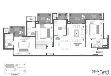  3 BHK Apartment at Godrej Oasis, Sector 88a – for Sale
