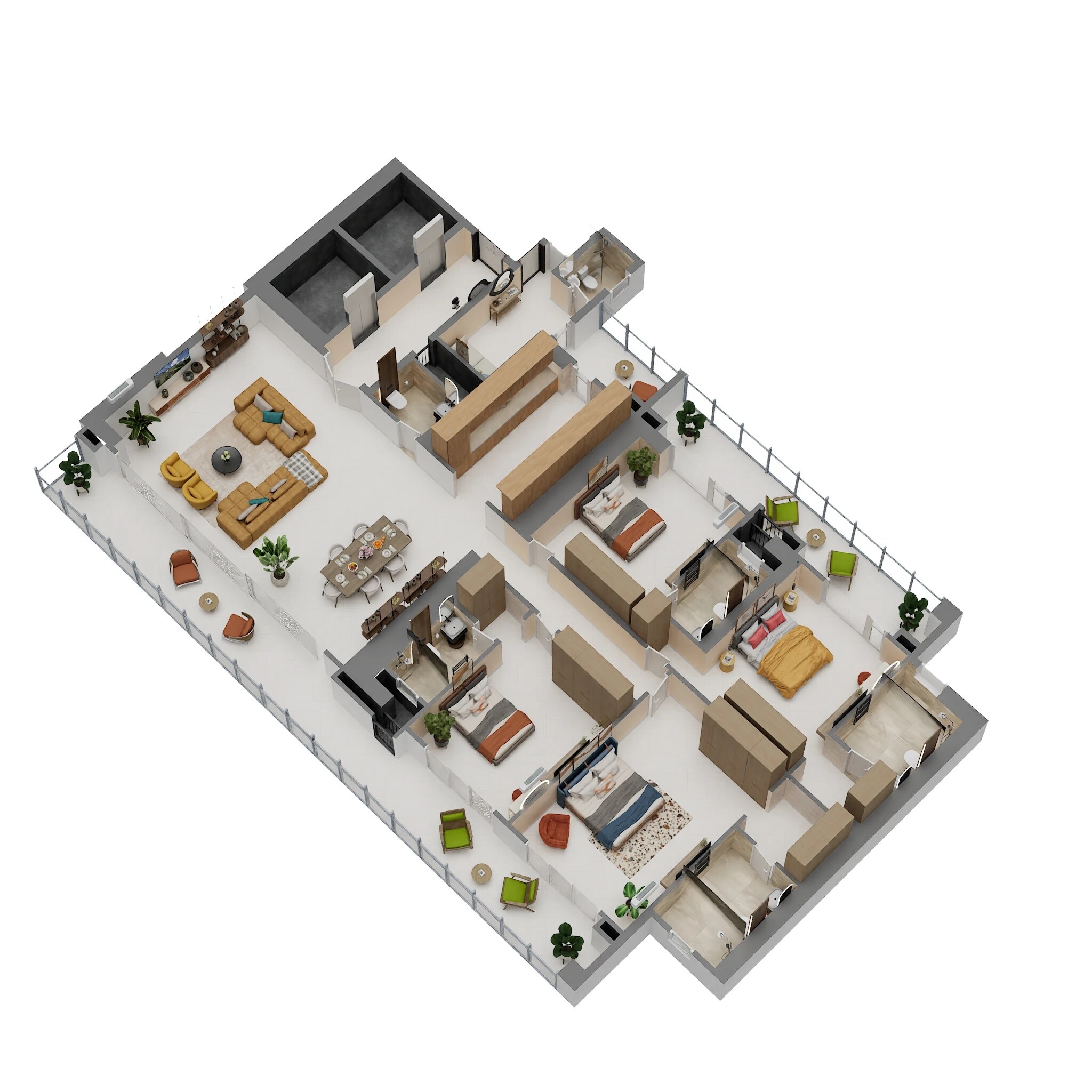 4 BHK 4250 Sq. Ft. Apartment