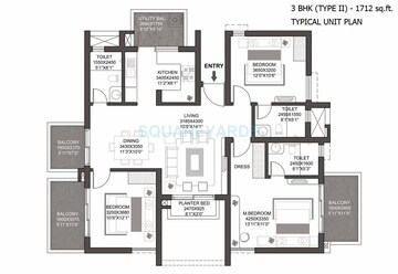  3 BHK Apartment at Godrej Summit, Sector 104 – for Rent
