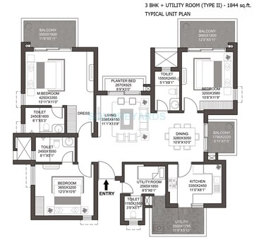  3 BHK Apartment at Godrej Summit, Sector 104 – for Rent