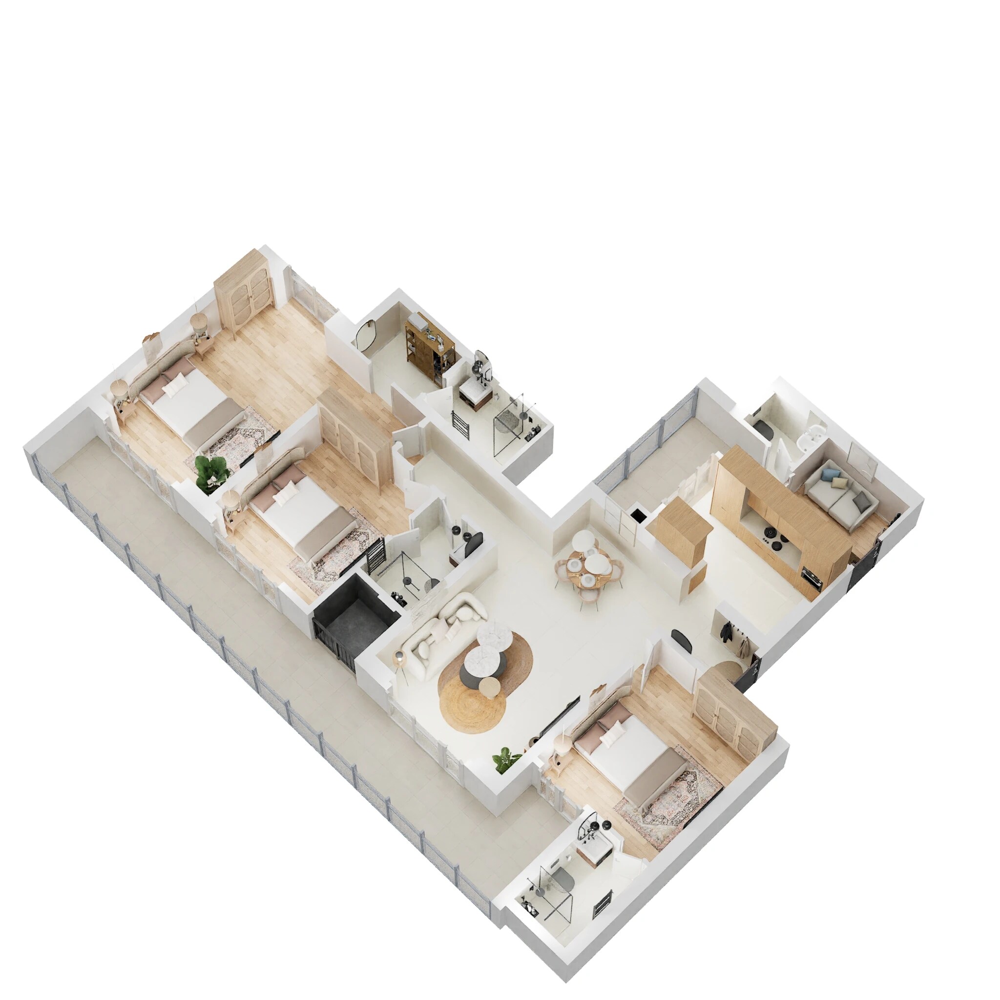 3 BHK 2430 Sq. Ft. Apartment