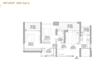  2 BHK Apartment at Godrej Zenith, Sector 89 – for Sale