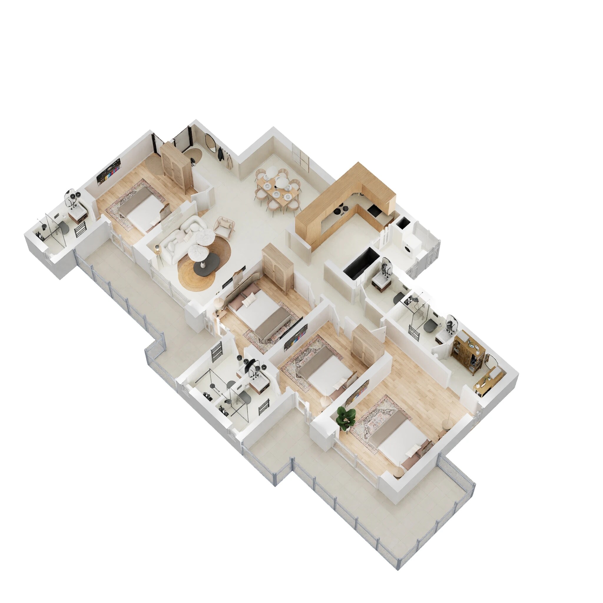 4 BHK 2433 Sq. Ft. Apartment