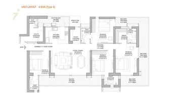 4 BHK Apartment For Resale in Godrej Zenith Sector 89 Gurgaon  7531567