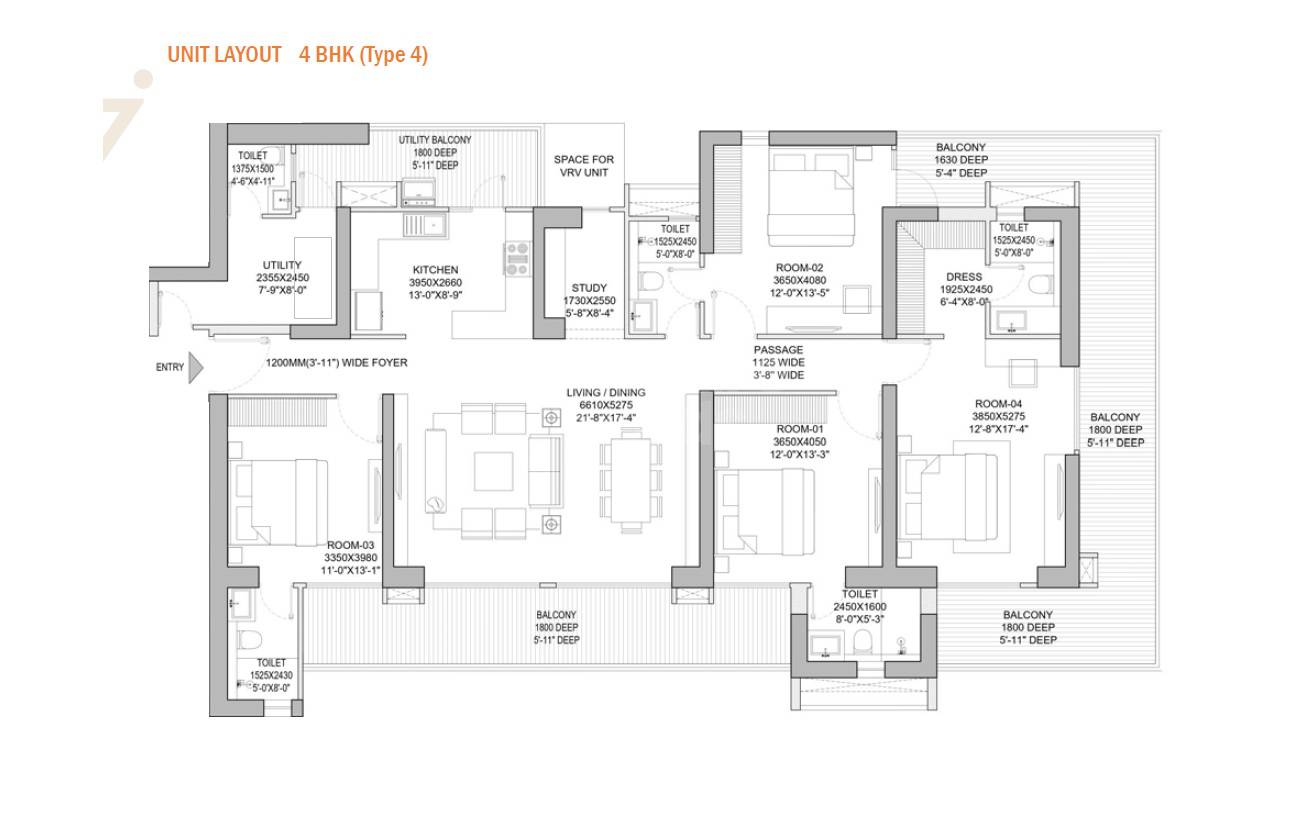 Other, godrej-zenith 4 Bedroom 3221 Sq.Ft. Apartment In Sector 89 Gurgaon 7641841