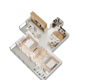 2 BHK 553 Sq. Ft. Apartment in Habitat Prime