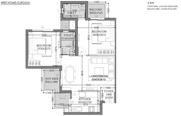  2 BHK Apartment at Hero Homes Gurgaon, Sector 104 – for Sale