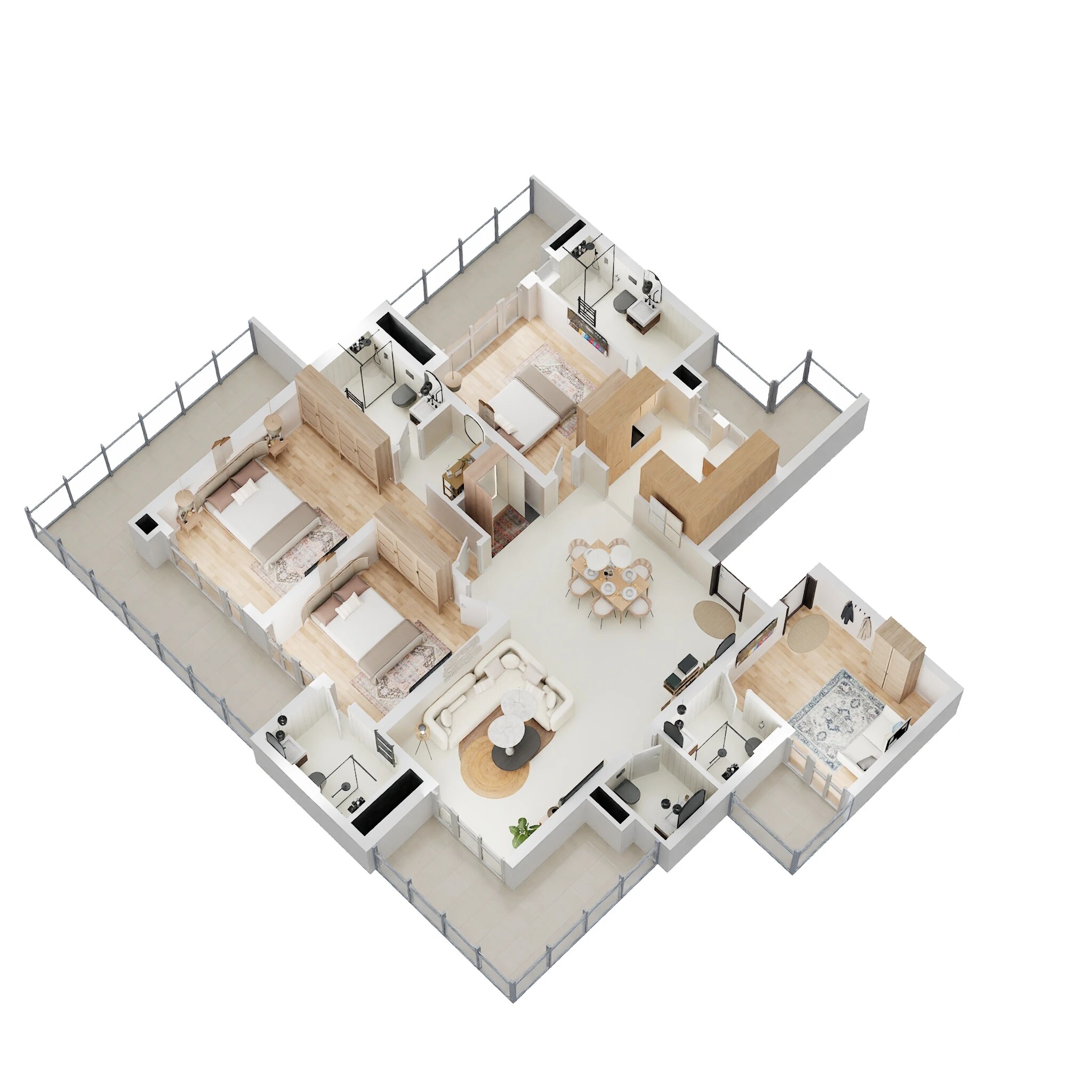 3 BHK 2800 Sq. Ft. Apartment