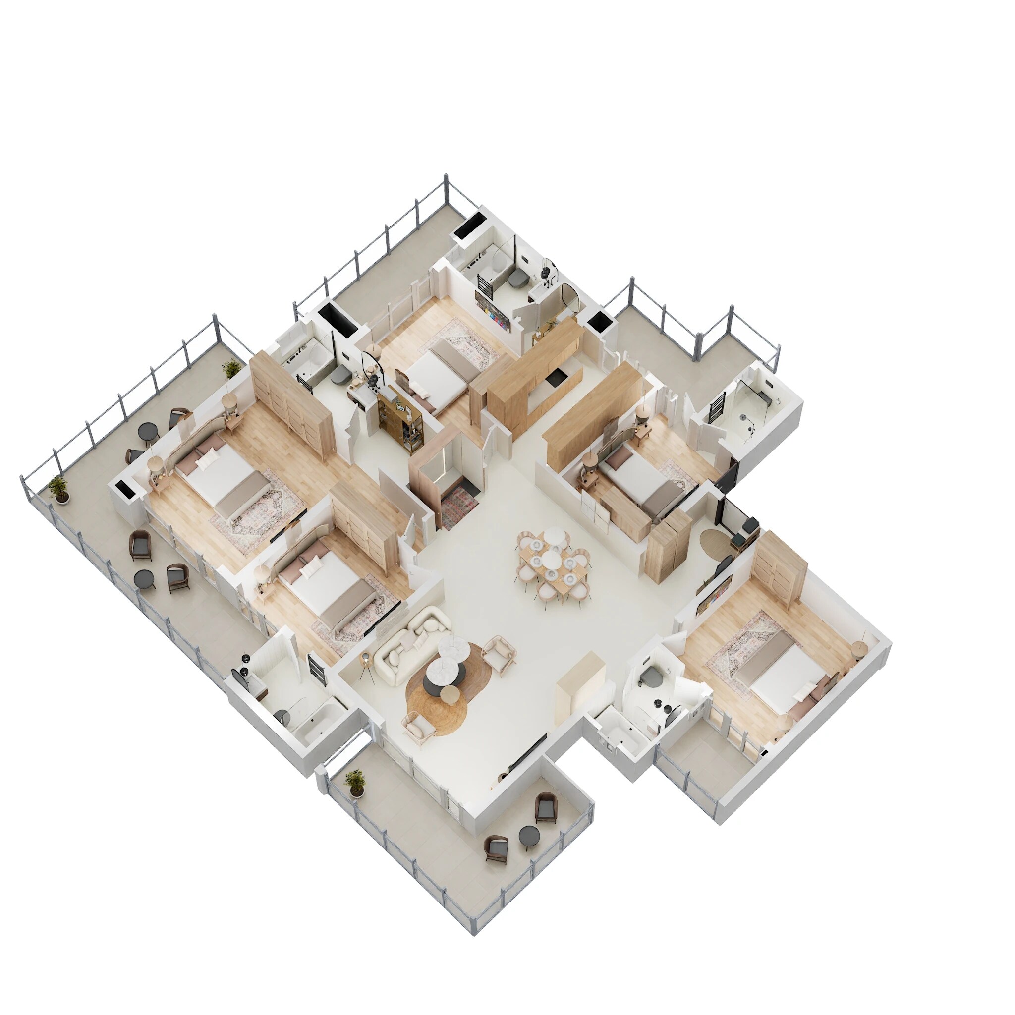 4 BHK 3460 Sq. Ft. Apartment