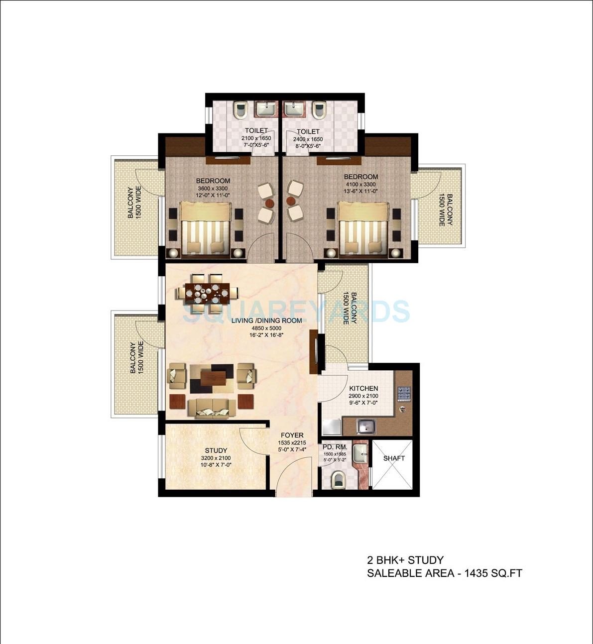  2 BHK Apartment at Imperia Esfera, Sector 37c – for Sale