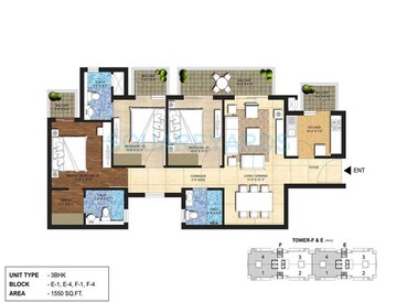  3 BHK Apartment at Indiabulls Centrum Park, Sector 103 – for Sale