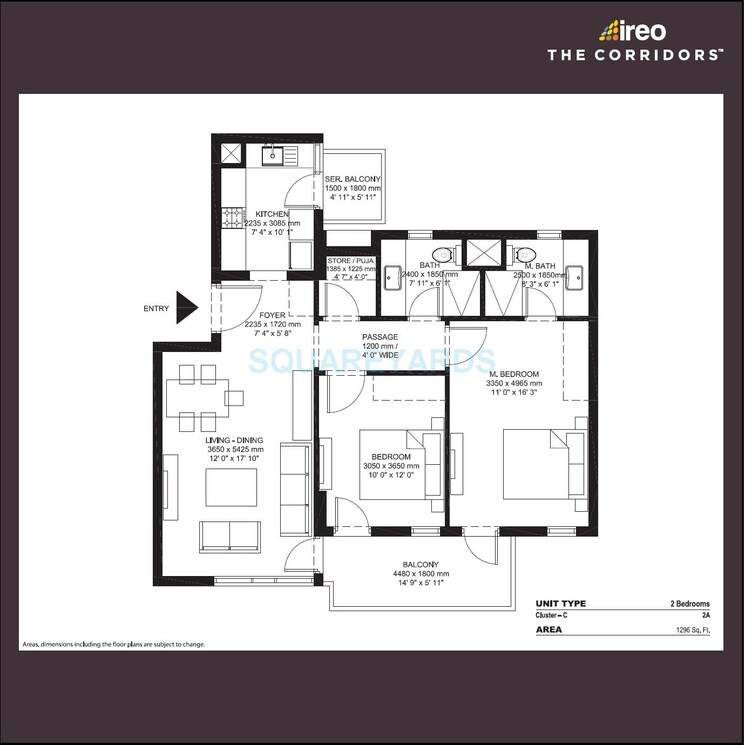 Other, ireo-the-corridors 2 Bedroom 1296 Sq.Ft. Apartment In Sector 67a Gurgaon 6113694
