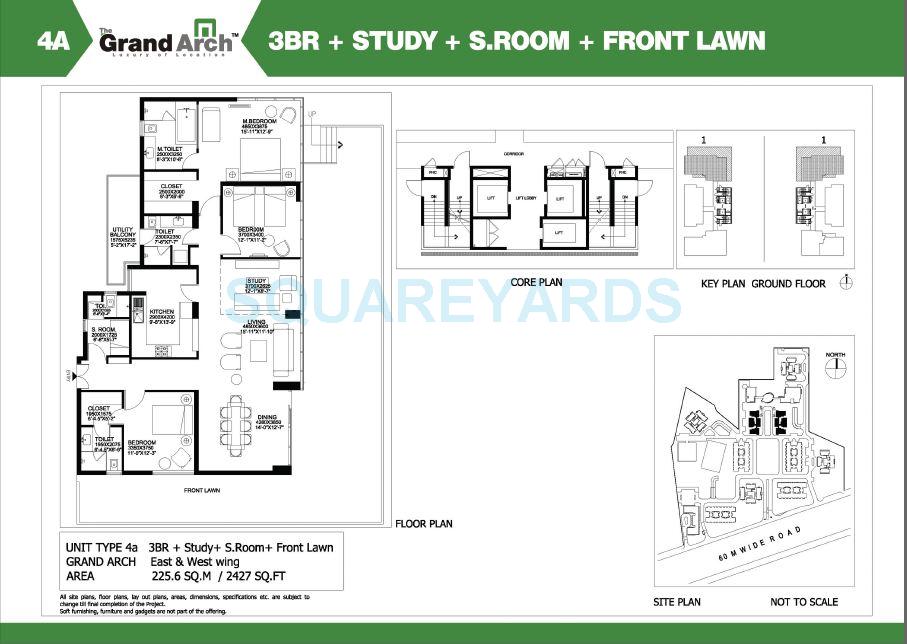 Other, ireo-the-grand-arch 3 Bedroom 2427 Sq.Ft. Apartment In Sector 58 Gurgaon 9412169
