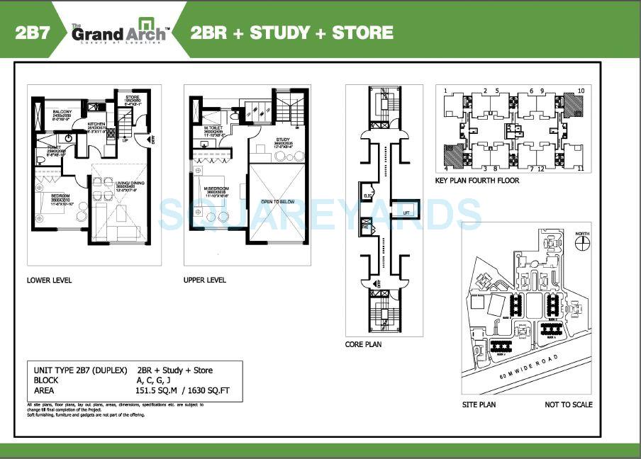 Other, ireo-the-grand-arch 2 Bedroom 1630 Sq.Ft. Apartment In Sector 58 Gurgaon 9303871