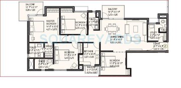  4 BHK Apartment at Ireo Uptown, Sector 66 – for Rent
