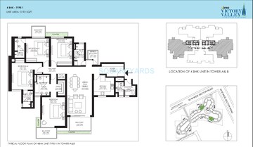  4 BHK Apartment at Ireo Victory Valley, Ramgarh Dhani – for Rent