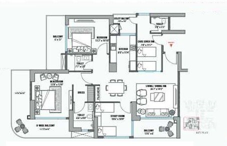 2 BHK 2189 Sq. Ft. Apartment