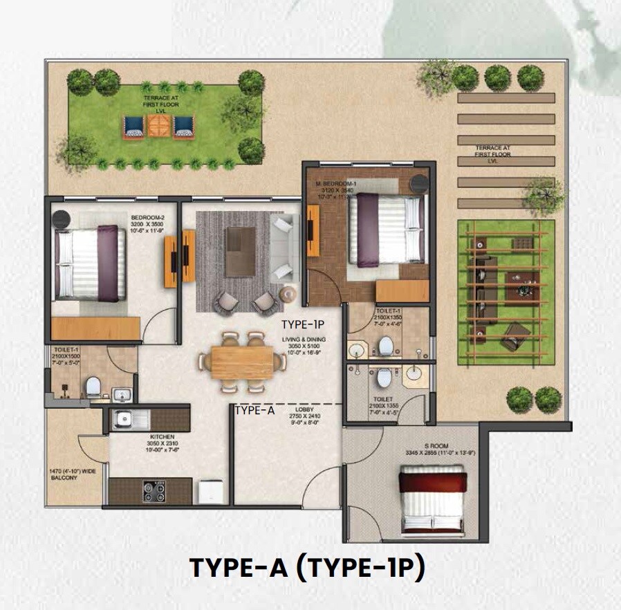 Other, jms-group-silver-living 3 Bedroom 1410 Sq.Ft. Apartment In Sector 95 Gurgaon 9316113