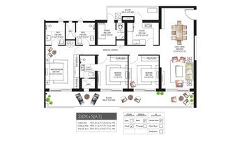  3 BHK Apartment at Krisumi Waterfall Residences, Sector 36a – for Sale