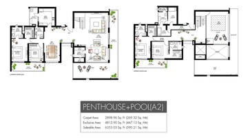  4 BHK Penthouse at Krisumi Waterfall Residences, Sihi – for Sale