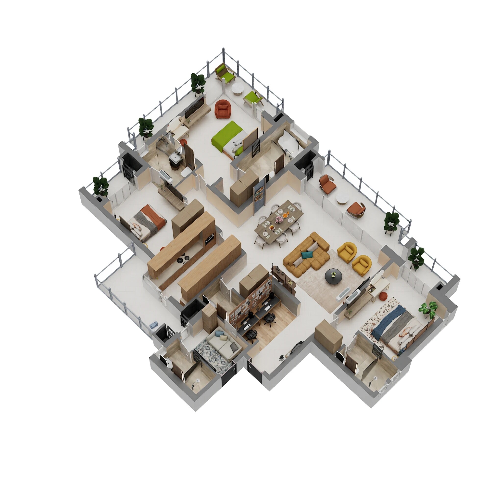 3 BHK 2733 Sq. Ft. Apartment