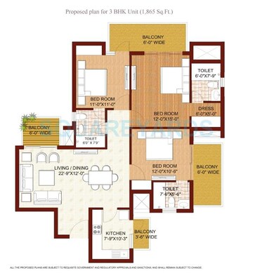  3 BHK Apartment at Krrish Florence Estate, Sector 70 – for Rent
