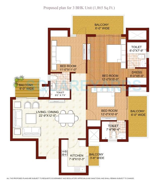 Other, krrish-florence-estate 3 Bedroom 1399 Sq.Ft. Apartment In Sector 70 Gurgaon 8375438