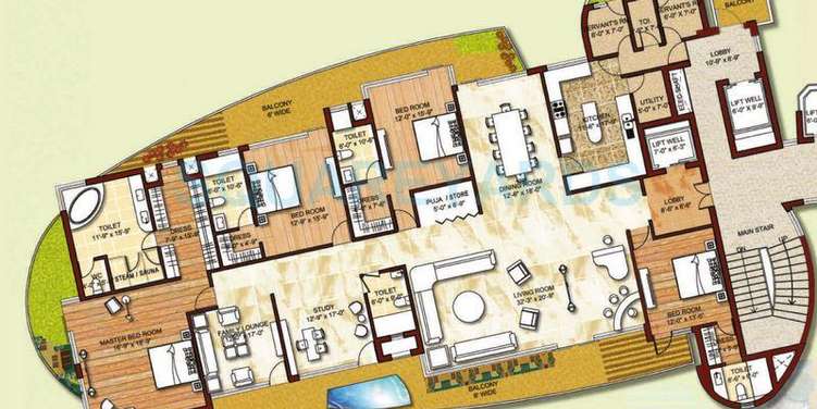 krrish provence estate apartment 4bhk sq st 5800sqft 1