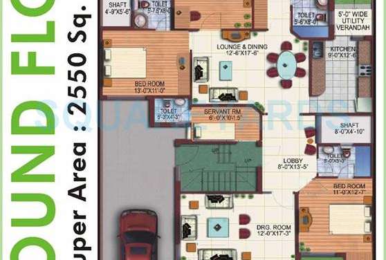 m2k the white house independent floor 4bhk 2550sqft 1
