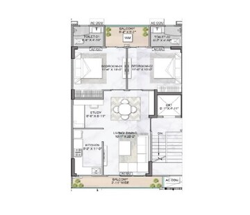  2 BHK Apartment at M3M Antalya Hills, Sector 79 – for Sale
