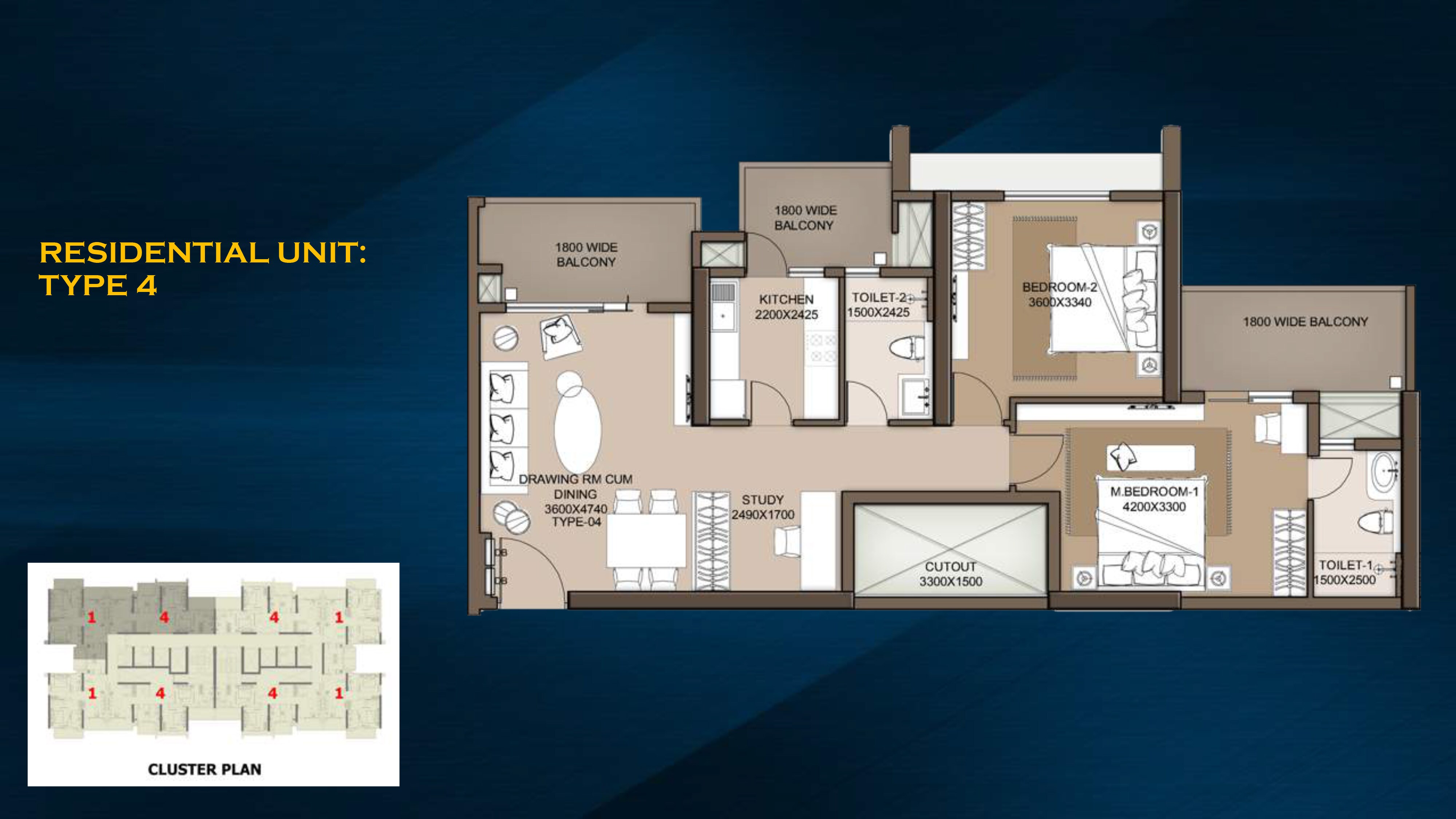 Other, m3m-heights 2 Bedroom 1516 Sq.Ft. Apartment In Sector 65 Gurgaon 9523145