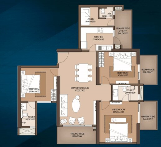  3 BHK Apartment at M3M Heights, Sector 65 – for Sale