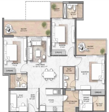  3 BHK Apartment at M3M Crown, Sector 111 – for Sale