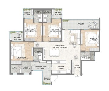  4 BHK Apartment at M3M Crown, Sector 111 – for Sale