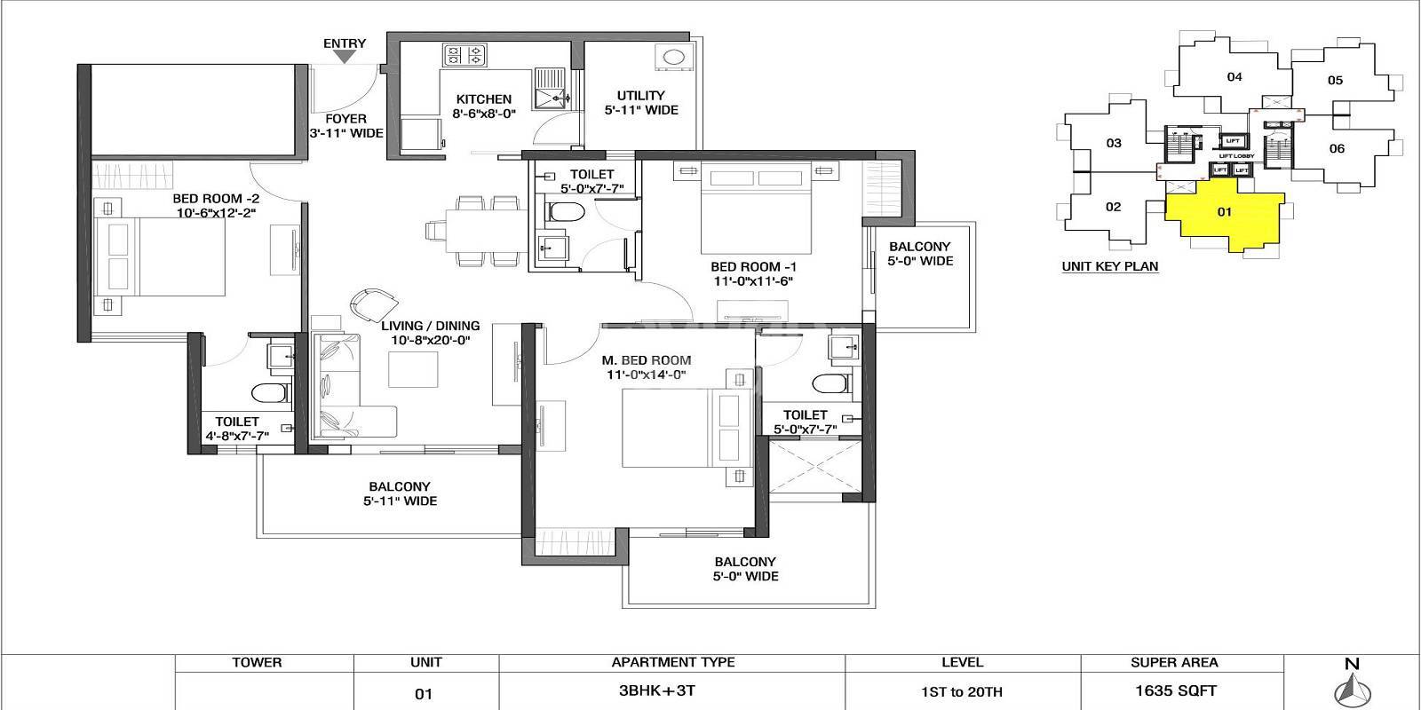 Other, m3m-flora-68 3 Bedroom 2584 Sq.Ft. Apartment In Sector 68 Gurgaon 9195713