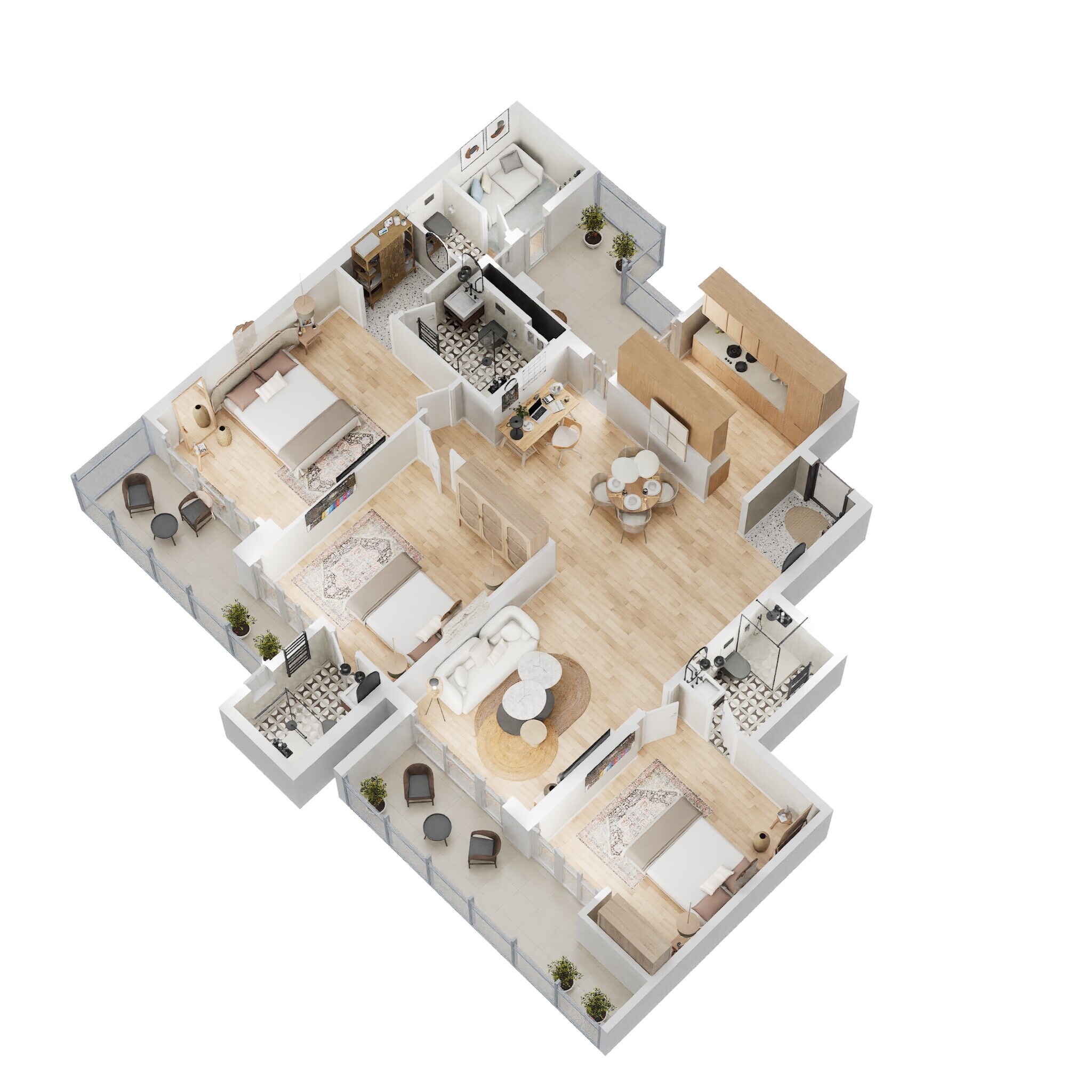 3 BHK 2260 Sq. Ft. Apartment