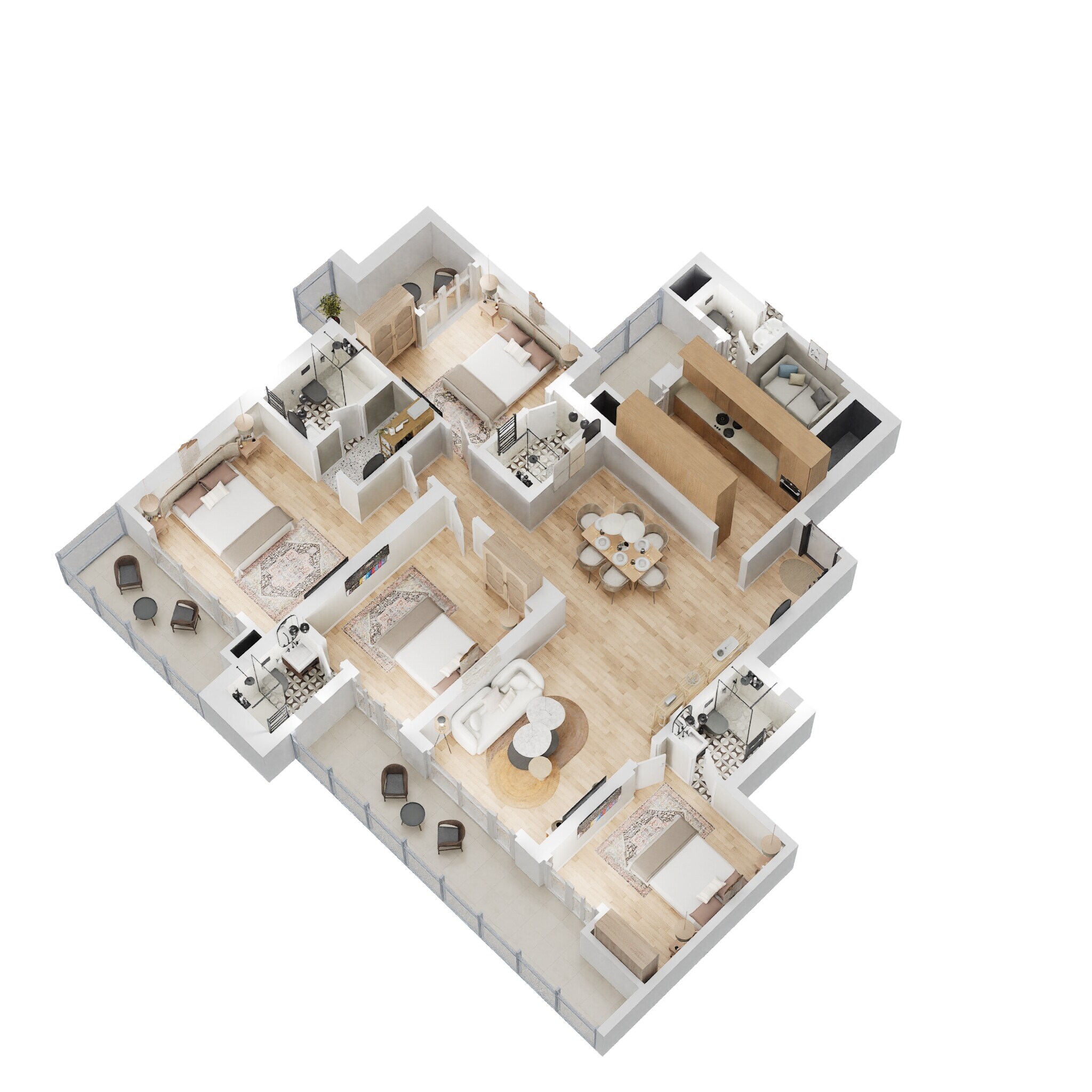 4 BHK 2635 Sq. Ft. Apartment